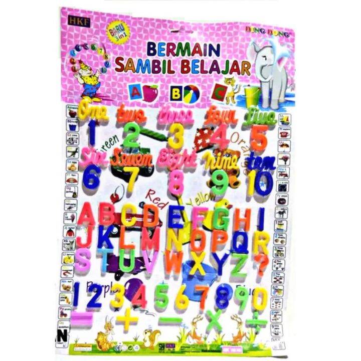 MAINAN EDUKASI ANAK HURUF DAN ANGKA ALPHABETS NUMBER BERMAIN SAMBIL ...