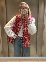 ☁ Printed Embroidery Reversible Jacket Patchwork Vests 2023 Street Waistcoat