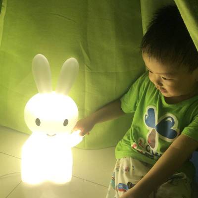 28cm Cartoon Bunny Hare Rabbit Lamp Led Night Light For Children Kids Gift Living Room Bedside Desk Decor Dimmable Baby Light