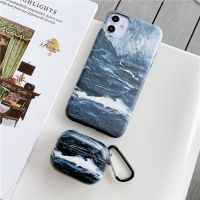 ♛✺◑ Sea waves mountain scenery Case For iphone 11 13Pro 12Pro 14pro X XR XS 7 8Plus for Apple airpods 1 2 Pro silicone case cover