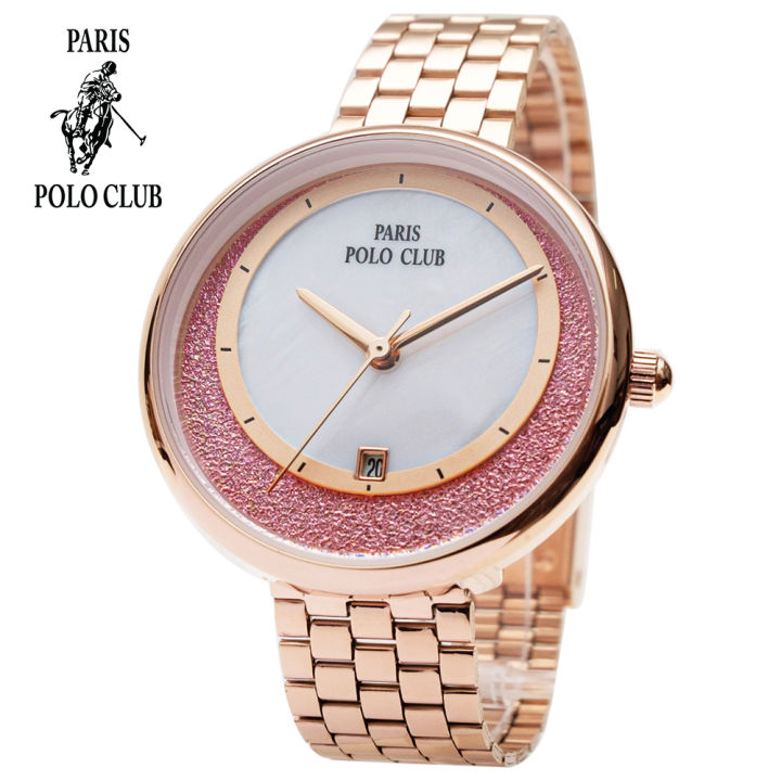 นาฬิกา-paris-polo-club-ผู้หญิง-3pp-2201899l-ของแท้มีกล่องใบรับประกัน-1-ปี