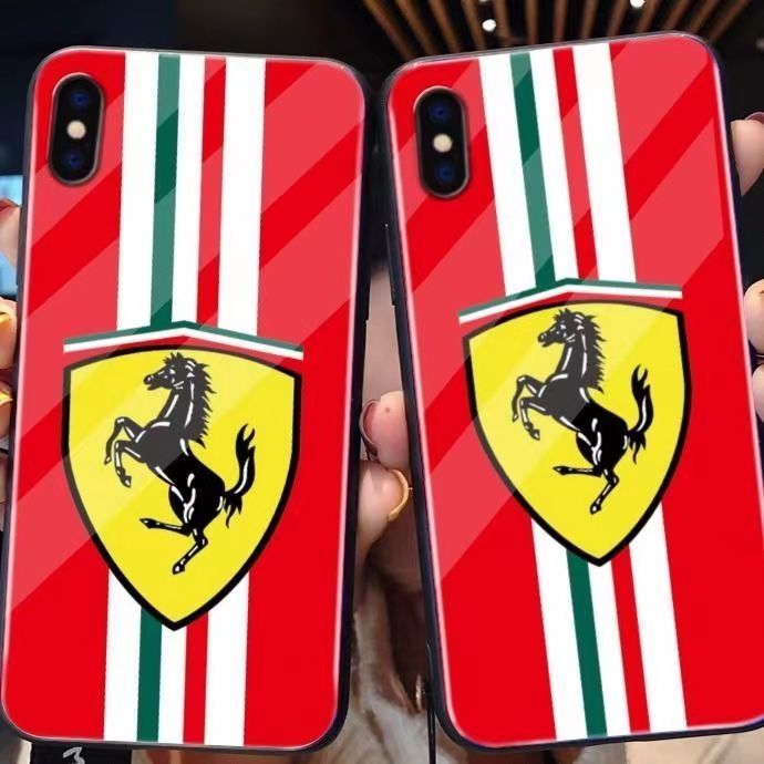 เคสสำหรับไอโฟนโทรศัพท์กันกระแทก-ferrari-14-pro-plus-pro-max-13-12-11-กระจกป้องกัน