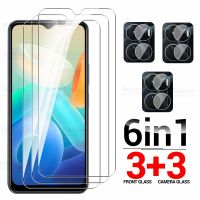 6in1 Protective Glass For Vivo Y16 4G Camera Tempered Glass On VivoY16 Y 16 16Y V2214 Screen Protector Scratch Proof Armor Film