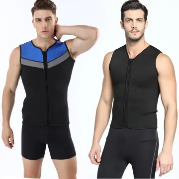  Wetsuit Vest Men 3mm Neoprene top Sleeveless Jacket for Men  Diving Surfing Swimming Sailing XS Size : Sports & Outdoors