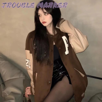 TroubleMaker เสื้อผ้าแฟชัน2023 เสื้อแจ็คเก็ตผ้าฟลีซขนาดเล็กสำหรับฤดูใบไม้ร่วงและฤดูหนาว เวอร์ชั่นเกาหลี 36Z230907