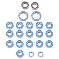 22PCS Rubber Sealed Ball Bearing Kit for Tamiya CC-02 CC02 1/10 RC Car Upgrades Parts Accessories