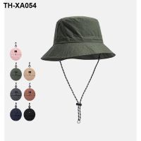 Receivable waterproof fisherman hat summer and spring thin section quick-drying basin outdoor mountaineering mens sunshade women