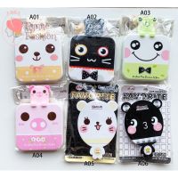 【BEIBEI】 Cute Cartoon Mini Pocket Mirror with Mini Comb