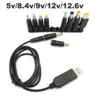 Dc male power 4.0x1.7 7.4 jack USB boost Cable line DC 5V to 9V 8.4V 12V Step UP ModuleConverter connector Adapter charger