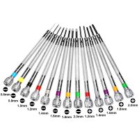 ℡❇ 13PCS Watch Tool Repair Screwdriver Set 0.6-2.0mm Slotted/1.2mm-2.0mm Cross Screwdriver kit Professional Watchmakers Watch Tools