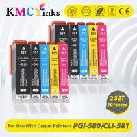 KMCYinks 580 581 PGI-580 CLI-581 Compatible Ink Cartridge For Canon PIXMA TS9550 TS9551 TS705 TS9551C TR7550 TR8550 Printer Ink Cartridges