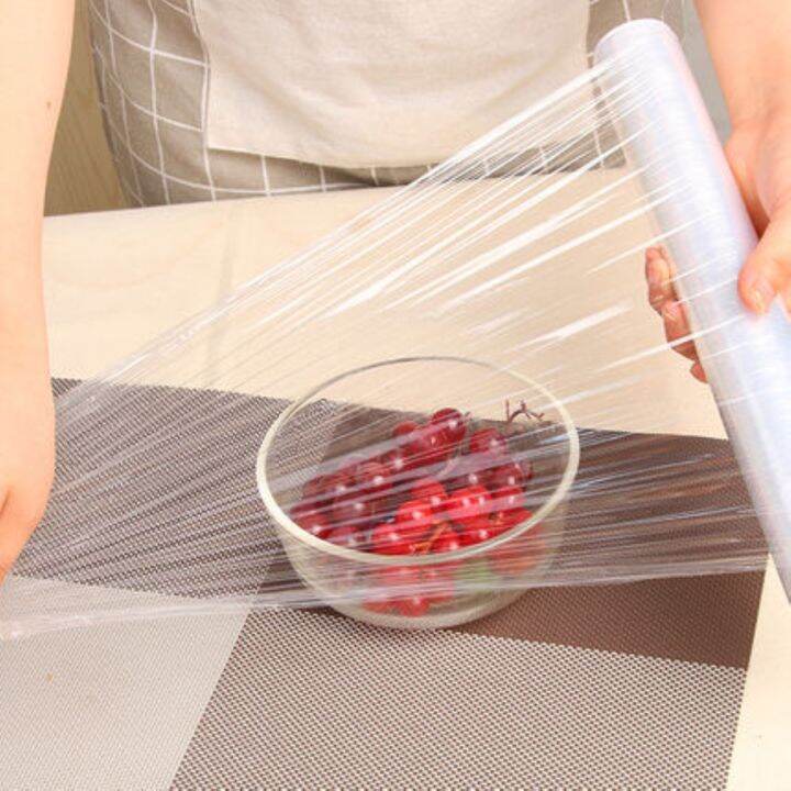Household food cling film with cutter small roll microwave kitchen