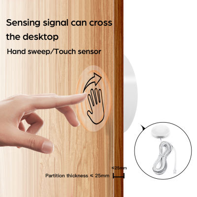 Penetrable Wood Hand Sweep Touch Sensor ไฟนีออน LED ตู้โคมไฟห้องครัวสำหรับตู้เสื้อผ้าตู้ DIY Night Backlight ตกแต่ง