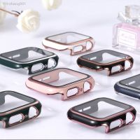 Glass Cover For Apple watch series 8 7 3 4 5 6 SE 45mm 41mm Tempered Glass Screen Protector Apple Watch case 44mm 40mm 42mm 38mm