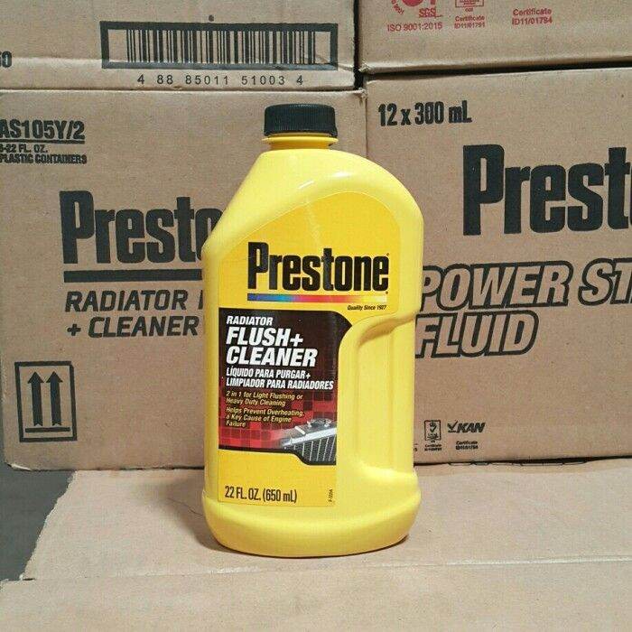 Prestone Radiator Flush + Cleaner Cairan Kuras Flushing Radiator 650 ml Lazada Indonesia