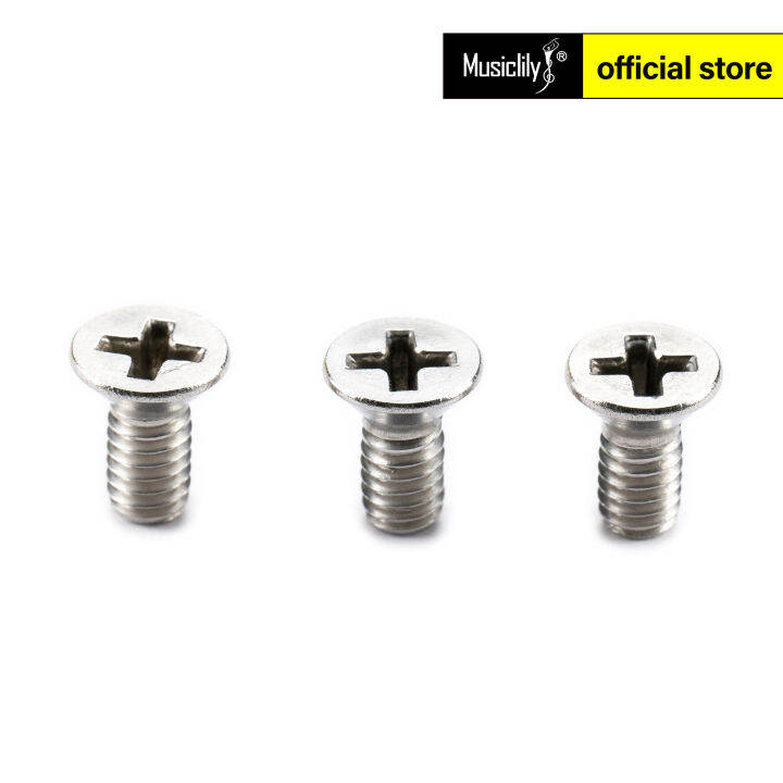 Musiclily Ultra 3.5x25mm Stainless Steel Flat Head Barbados