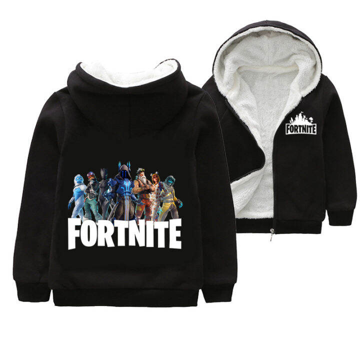 เสื้อแจ็คเก็ตขนแกะ-fortnites-สำหรับวัยรุ่นเด็กหญิงเด็กชายเสื้อผ้าเด็กเสื้อแจ็คเก็ตกันหนาวมีฮู้ดชุดขนแกะติดซิปหนาปะการังขนแกะเสื้อผ้าฤดูหนาว-t067-0000