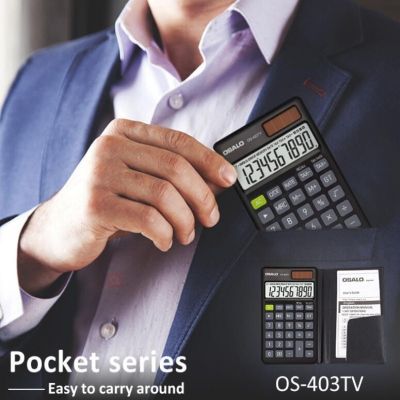 New 403TV Portable Calculator Solar Pocket Black Calculator Student Mini Calculator Calculators