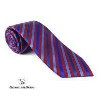 Giorgio Del Sarto Necktie Red 8.5 cm with Fabric Texture เนคไทสีแดงมีเท็กเจอร์