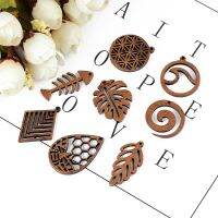 【CC】►  6pc/lot Fish/Flower shape Wood Pendant Resin Plate Pendants Jewelry Accessory Earring Component for