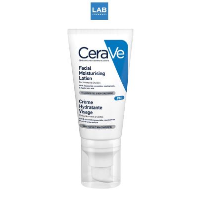 CERAVE PM Facial Moisturizing Lotion 52 ml.- เซราวี พีเอ็ม โลชั่นบำรุงผิวสำหรับผิวหน้า 52มล.