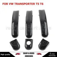 ❇✳ GLOSS BLACK DOOR HANDLE COVERS FOR VW TRANSPORTER T5 T6 CARAVELLE CADDY VAN UK