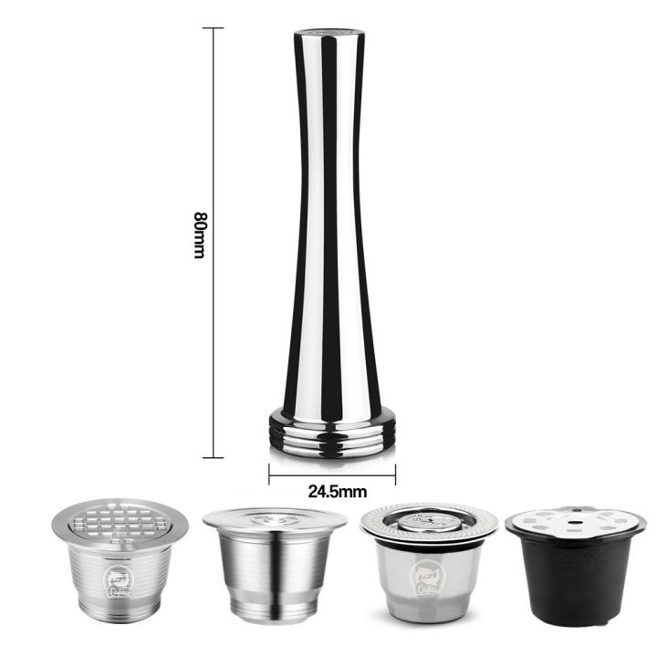 Solid Stainless Steel Heavy Flat Plated Base Coffee Tamper for Espresso DIY Press Coffee For Dolce GustoNespressoilly