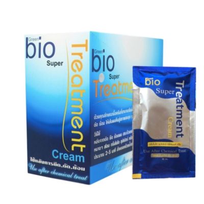 ิสีน้ำเงิน  Green Bio super treatment กรีนไบโอ ซุปเปอร์ ทรีทเมนท์ 1 กล่อง มี 24  ซอง