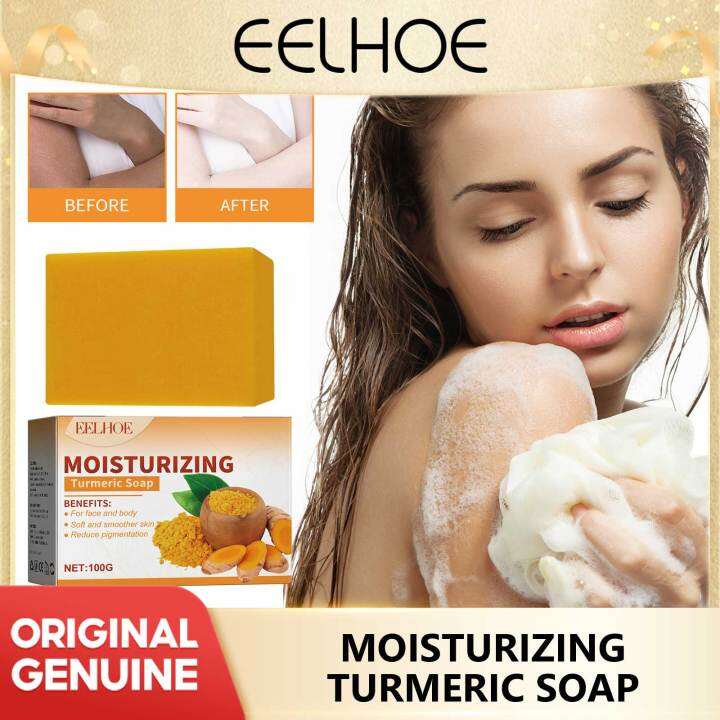 Eelhoe Whitening Soap Lightening Acne Dark Spots Deep Cleansing Moisturizer Anti Freckle