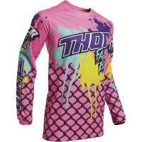 เสื้อกีฬาแขนสั้น ลายทีมแข่งรถจักรยานยนต์วิบาก THOR Pro MTB ATV Baru Basikal Pakaian 2023