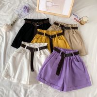 【CC】 Zoki Shorts Waist Wide Leg Loose Cotton Korean Short Pants Fashion Hot New