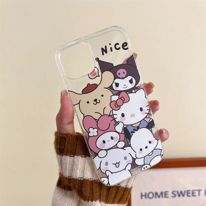 dkhorsing-2023ปลอกอ่อนใหม่สำหรับ-c53-realme-การ์ตูนน่ารักลายหมี-kt-เคส-realmec53เคสโทรศัพท์แบบใสกันกระแทก