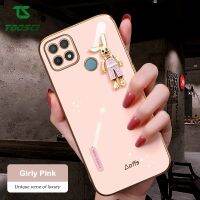 3D สุดหรูมันวาวสีลูกกวาดเคลือบเงาฝาหลัง TPU เคสนิ่มใส่โทรศัพท์มันวาวสำหรับ OPPO A16K A17K A96 A76 A36 A15 A3S กระต่ายติดเพชร A31 A52 A54 A92 A55 A91 A78 A58 A5S/A74/A53/A93/a94/A95/A1K/A11K/A59/F1S/F5/F7/F9/F11โปร