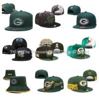 ❍∈◐ NFL Green Bay Packers Adjustable Flat Brim Hat Outdoor Sports Hats Bucket Hats Fans Hats