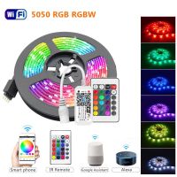 5m 10m 15m RGBW RGBWW RGB 5050 60LEDs LED Strip Light Luces Led Light Strip DC12V Flexible Ribbon IR WiFi Contoller+Adapter EU