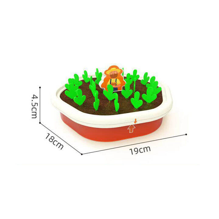 astella-ของเล่นก่อนวัยเรียน1ชุดของเล่นงานเกษตรการจำลองความรู้ความเข้าใจเรื่องสีชีวิตการทำงานประสานมือตาด้วยมือของเล่นเด็กหัวผักกาดแครอท1ชุดนวัตกรรม