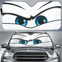 Sun Visor Car Front Windshield White Angry Eyes Car Sunshade Custom Car Accessories Gifts Car Sun Shade Covers Front Windshield