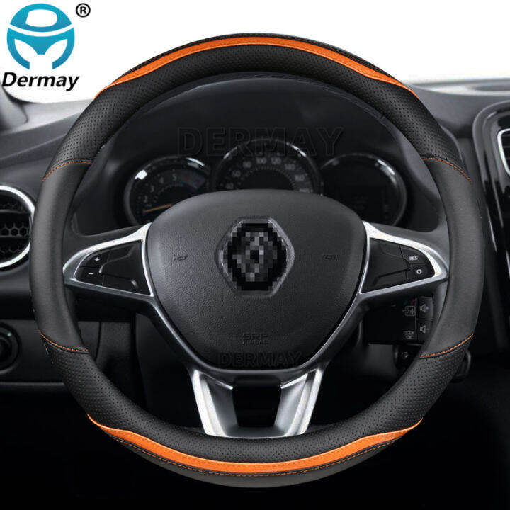 for-renault-logan-1-2-3-for-dacia-logan-car-steering-wheel-cover-microfiber-leather-carbon-fiber-fashion-auto-accessories