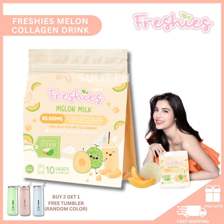 Freshies by Juju Glow Melon Milk Collagen Drink With Oral Sunscreen ...