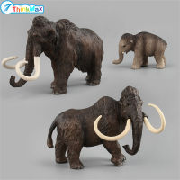 THINKMAX Mammoth Wildlife รุ่นเครื่องประดับจำลองสัตว์ประดิษฐ์ช้างรุ่นของเล่นเพื่อการศึกษาสำหรับเด็ก Gifts