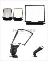 2in1 Universal Speedlite Flash Diffuser Soft W Reflector สำหรับ Canon สำหรับ Nikon สำหรับ สำหรับ Yongnuo การถ่ายภาพ Studio Photo