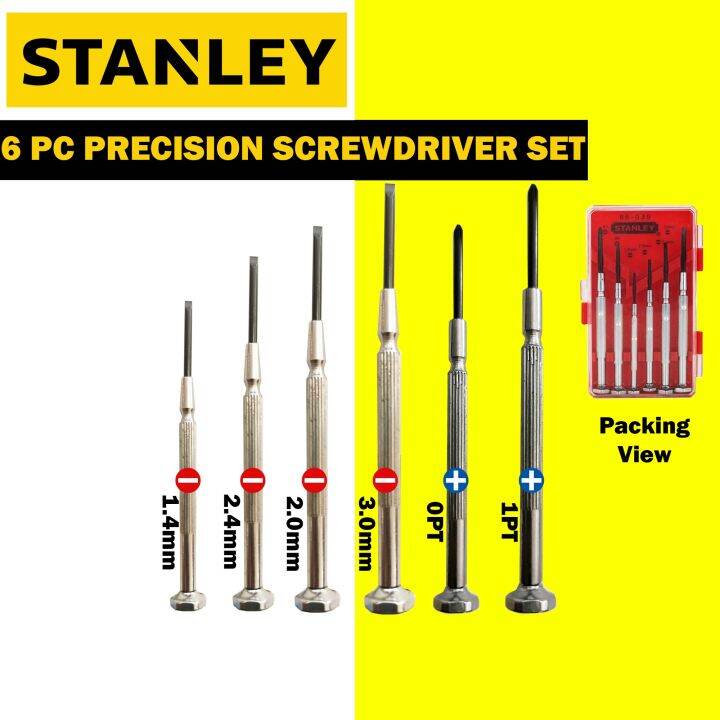 Stanley 6Piece Jewelers Precision Screwdriver Set Lazada