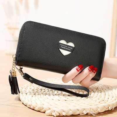 Long Wallets for Women Men‘s PU Leather Coin Pursess Clutch Pouch Korean Multi Card Holder Handbag Zipper Wristlet Phone Wallet