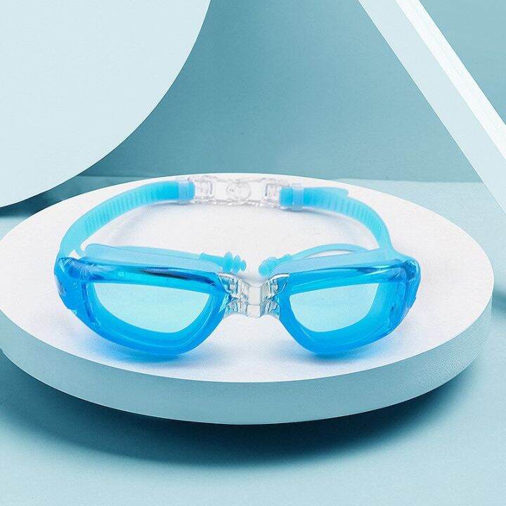 professional-adult-swimming-goggles-anti-fog-uv-protection-lens-swimming-glasses-with-ear-plugs-electroplate-adjustable-silicone-accessories-accessori