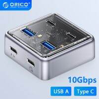 ORICO พอร์ต USB อเนกประสงค์3.0ฮับตัวแยก10อะแดปเตอร์ Gbps USB USB ช่องเสียบ Type C แท่นวางมือถือตัวขยายอะแดปเตอร์หลาย USB3.0สำหรับแล็ปท็อป PC