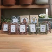 ♠♧ 2 Inch Alloy Wrought Iron Photo Frame Classical Craft Decoration Small Ornaments For Family Decoration