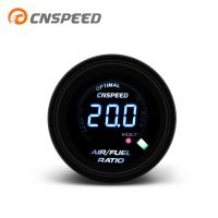 เครื่องวัดอัตราส่วนของเชื้อเพลิงในอากาศอัตโนมัติดิจิตอล Cnspeed 52มม. อัตราส่วนของเชื้อเพลิงในอากาศเครื่องวัดอัตราส่วน Narrowband มาตรวัดความเร็วรถยนต์เลนส์ Smoken