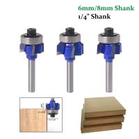 1PC 1/4 6MM 8MM Shank Milling Cutter มุมแกะสลักไม้รอบเราเตอร์บิต R1 R2 R3 Trim Edging Woodworking Mill เครื่องตัดแบบคลาสสิก