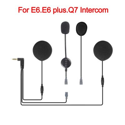 EJEAS E6 Motorcycle Helmet Intercom Ear Speaker Headset Microphone Bluetooth Speaker Clip Accessories For E6 E6 plus Q7 Intercom