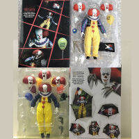 NECA รูป Pennywise โจ๊กรูปการกระทำสตีเฟ่นคิงตัวตลกของเล่นรุ่นคอลเลกชันร่วมที่สามารถเคลื่อนย้ายตุ๊กตาของขวัญวันเกิดสำหรับเด็ก